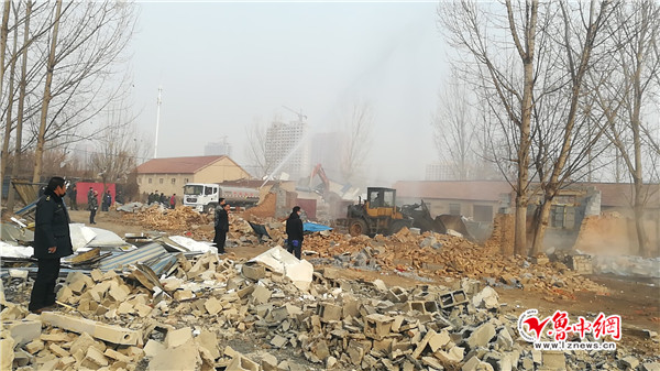淄博张店拆除15座违法建筑 将恢复4万余平方米农用地