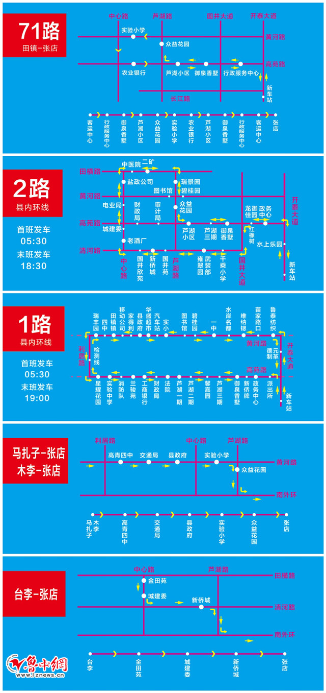 高青县客运中心正式启用 多条公交线路调整